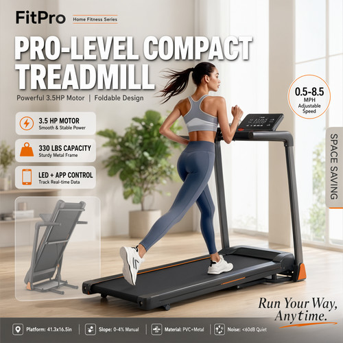 Folding treadmill - folding,