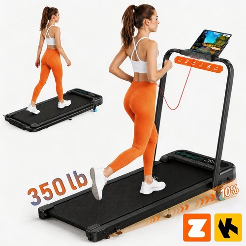 Walking pad with incline - with, 10%