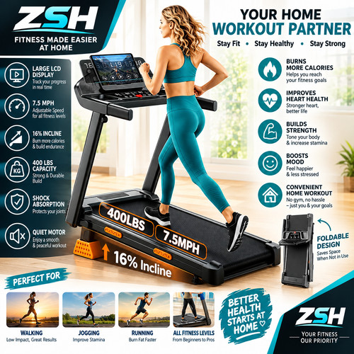 Fitness incline treadmills - 16%,
