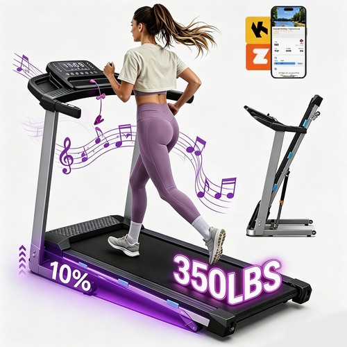 Foldable treadmill with - foldable,