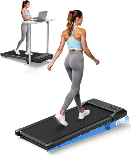 Walking pad with incline - walking, 6%