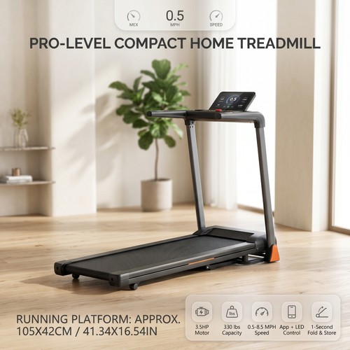 Folding treadmill stable - treadmill,